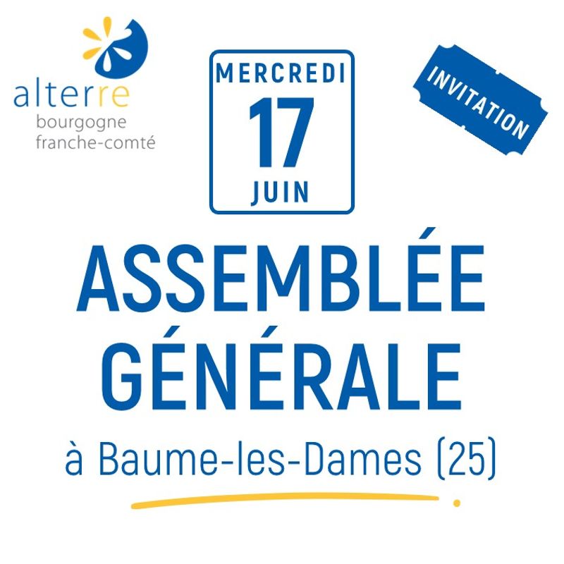 📅 Assemblée générale 2026 d'Alterre à Baume-les-Dames (25)