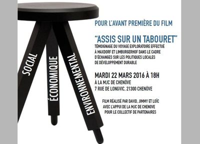 film Assis sur un tabouret