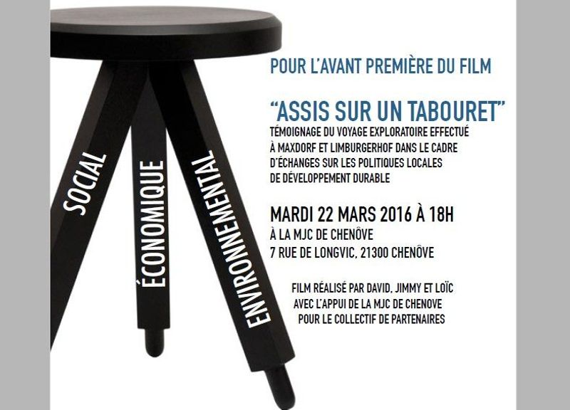 film Assis sur un tabouret