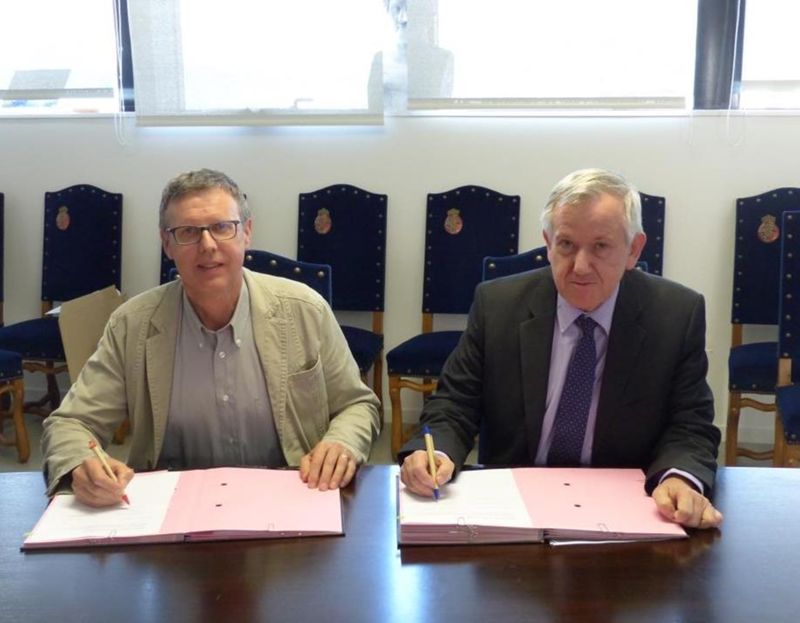 Denis Rolland, recteur de lacadémie de Dijon, chancelier de luniversité de Bourgogne et Jean-Patrick Masson, président dAlterre © académie de Dijon