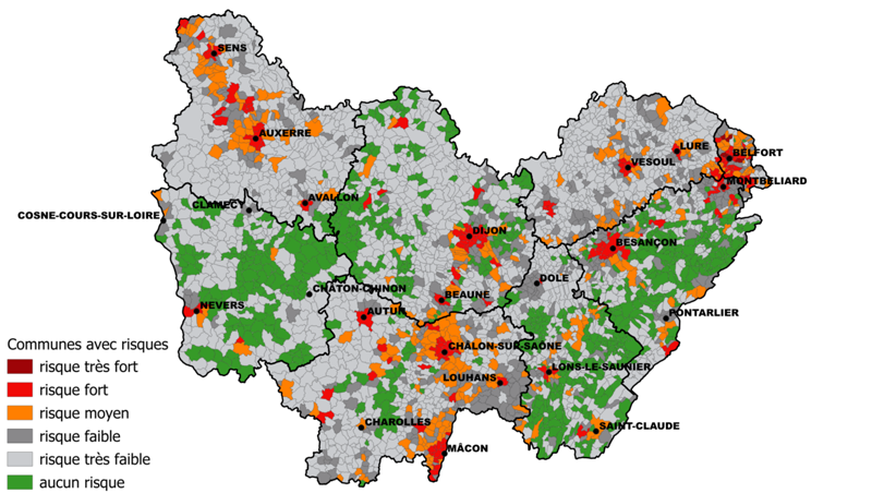 Niveau d'exposition de la population aux risques climatiques