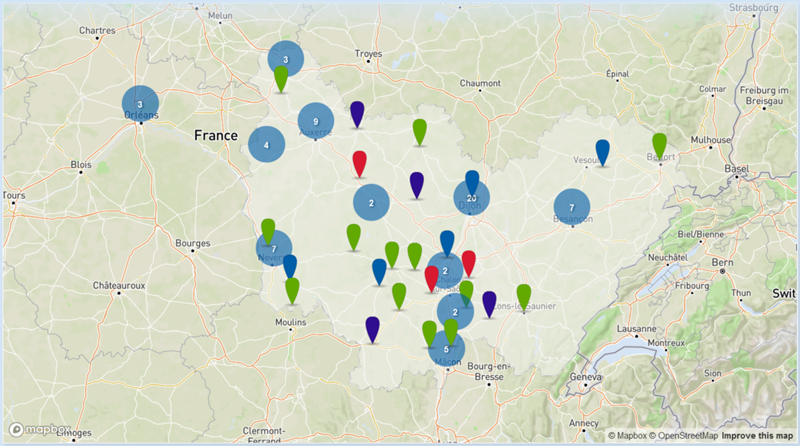 Localisation des membres du réseau Bocag'Haies