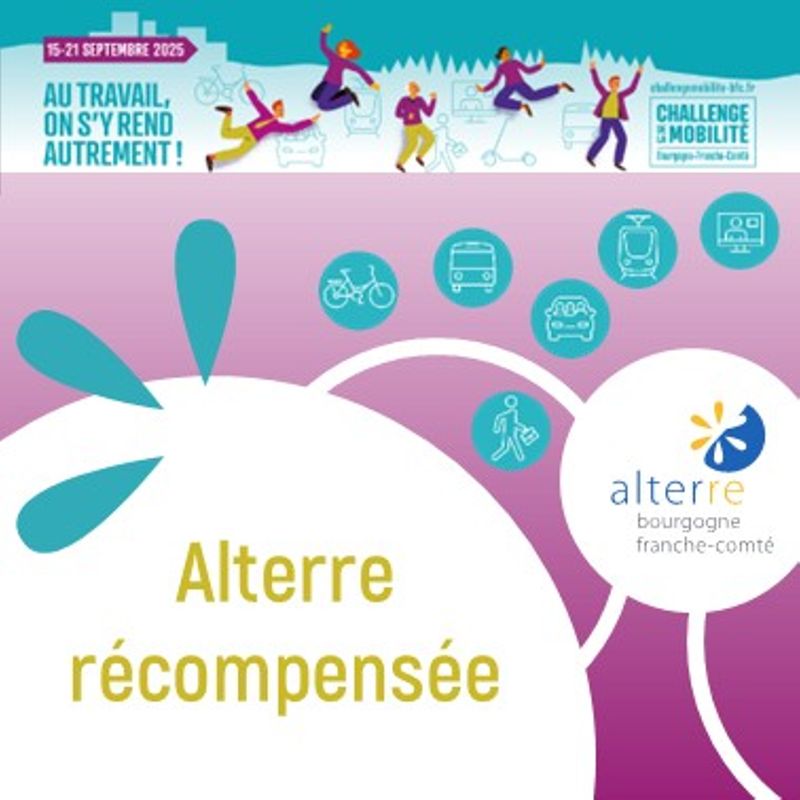 🚴🏿‍♂ Alterre récompensée pour sa mobilité durable