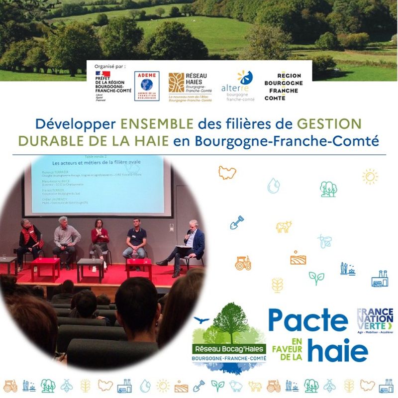 📚 Synthèse de la journée régionale : Développer Ensemble des filières de gestion durable de la haie en Bourgogne-Franche-Comté