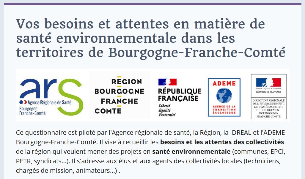OSONS LA SANTE ENVIRONNEMENT EN BOURGOGNE-FRANCHE-COMTE