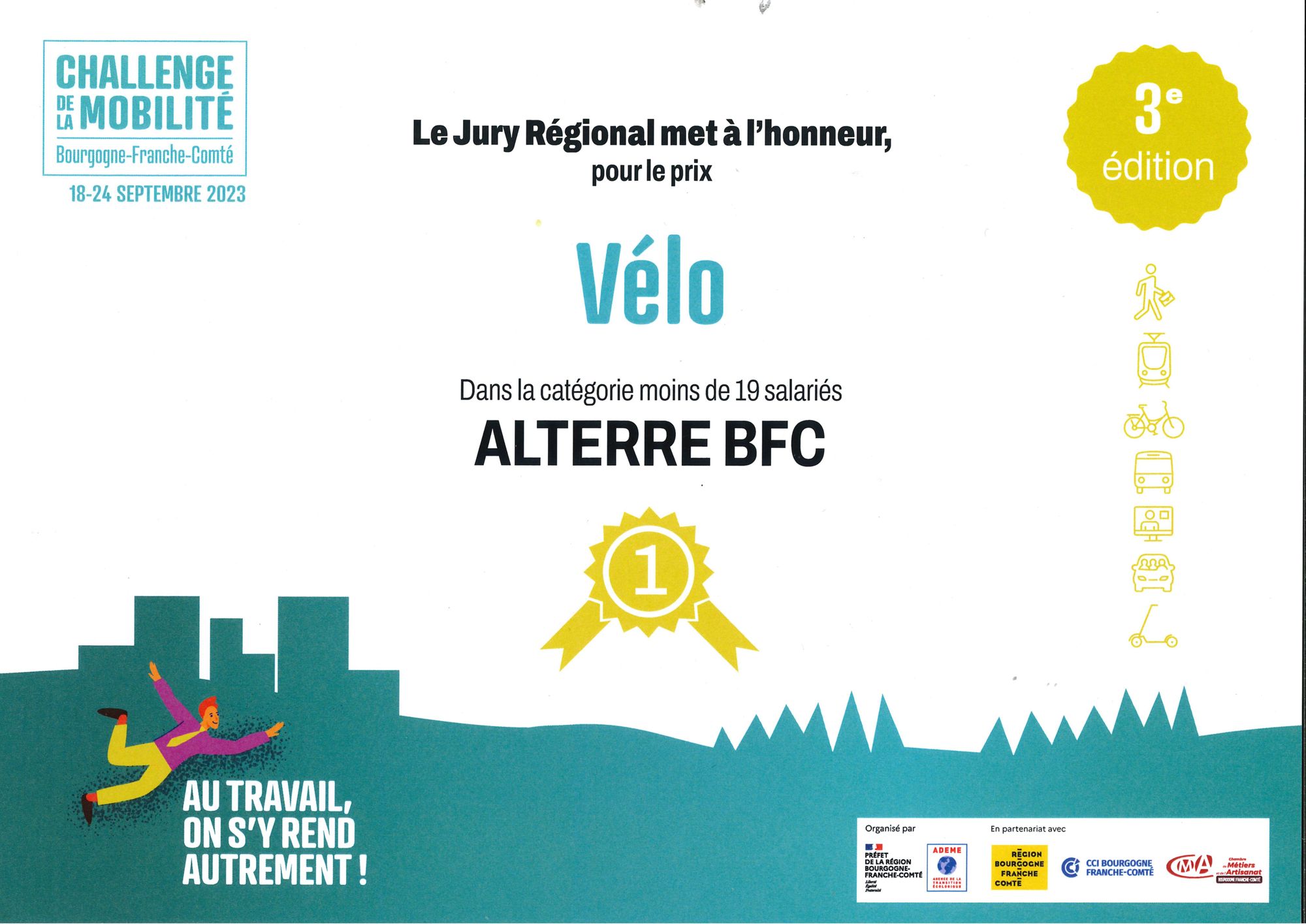 La mobilité, ce n'est pas seulement le thème de la prochaine Journée Alterre 😉