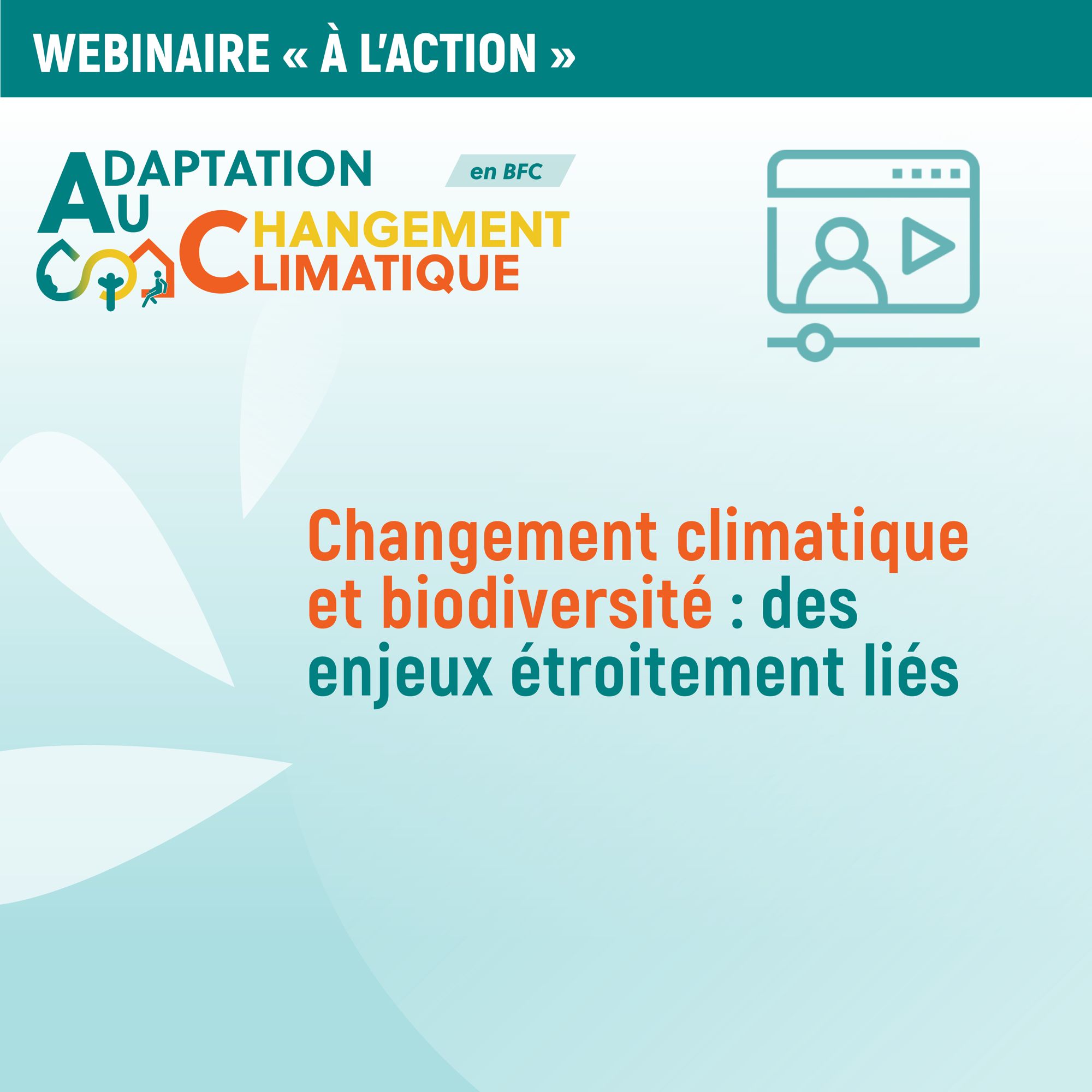 ▶️ Replay du webinaire "Changement climatique et biodiversité"