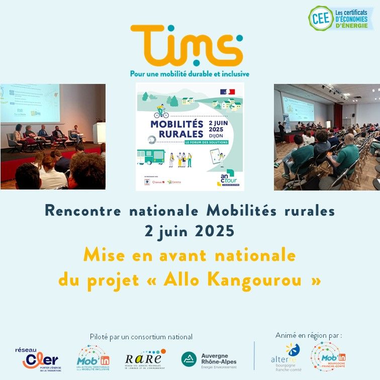 02.06.2025 : Participation à la rencontre nationale consacrée aux mobilités rurales
